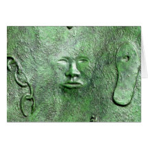 harriet tubman bronze note card