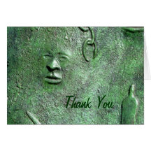 harriet tubman bronze thank you note card