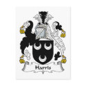 Harris Family Crest postcards