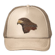 Harris Hawk Faux Embroidery Hat