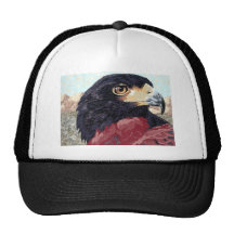 Harris Hawk textile Trucker Hats