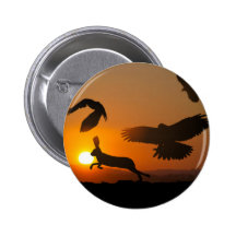 Harris Hawks Hunting Pin