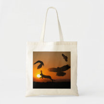 Harris Hawks Hunting Tote Bag