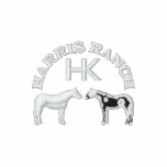 Harris Ranch Embroidered Polo (white logo) embroidered shirts