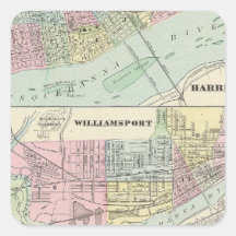 Harrisburg, Williamsport, Erie, Scranton Sticker