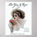 Harrison Fisher - For You A Rose - Poster