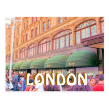 Harrods London postcard