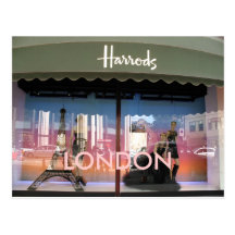 Harrods London postcard