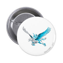 Harry and Hermione on a Hippogriff Pins