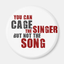 Harry Belafonte Quote (Colour) Fridge Magnet