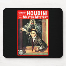 Harry Houdini Pulp Fiction Style Illustration Mousemat