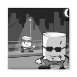 Harshmallows Fridge Magnet
