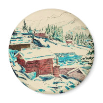 Hart art drawings old and new 133 refrigerator magnet
