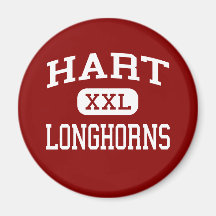 Hart - Longhorns - Hart High School - Hart Texas Fridge Magnet