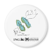 Hartford Half-Marathon: Shoes Fridge Magnet