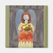 Harvest Angel Fridge Magnet