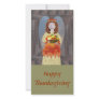 Harvest Angel, HappyThanksgiving Personalized Photo Card