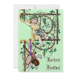 Harvest Festival Autumn Wine Fair Vintage Style invitations