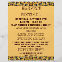 Harvest Festival Flyer