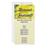 Harvest Festival! Yellow Dahlia Flower Invitations photo cards
