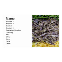 Harvest Of Beans Vegetable Business Card