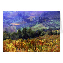 Harvest Time at the Vineyard Card