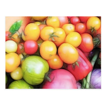 Harvest Time - Tomatoes! Postcard
