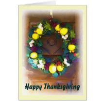 Harvest Welcome Thanksgiving card