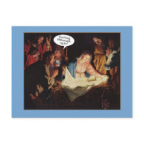 Hashtag Humour on a Holiday Card Postcard