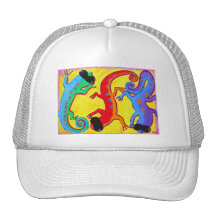 Hat - Cap-Carribean Lizards in Sunglasses