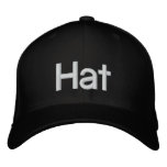 Hat embroidered hats