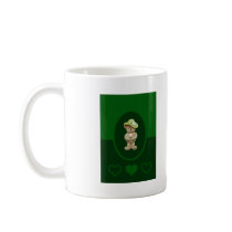 Hat & Flowers Teddy Bear mugs