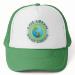 Hat-Globel Go Green Spread the Word