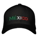 Hat: Mexico lindo, tri-colour embroidered hats