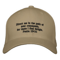 Hat - Psalm 119:35 Embroidered Hat