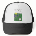 Hat with animated funny church sayings