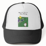Hat with animated funny church sayings