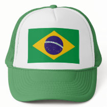 Hat with Flag of Brazil