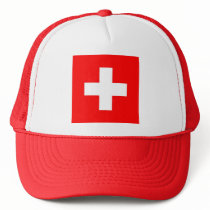 Hat with Flag of Switzerland