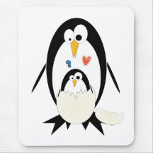 Hatching Penguin Mouse Pad