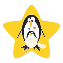 Hatching Penguin Stickers