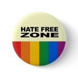 Hate Free Zone 2 Pinback Buttons
