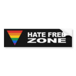 Hate Free Zone Bumper Sticker