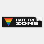 Hate Free Zone Bumper Sticker