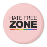 HATE FREE ZONE magnets