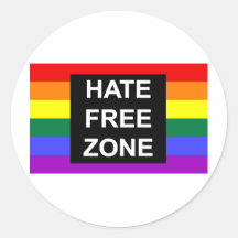 Hate Free Zone Stickers