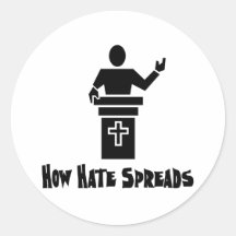 Hate From The Pulpit Sticker