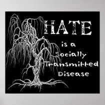 Hate is an STD Posters