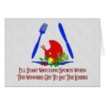 Hate Sports Greeting Cards