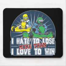 Hate to Lose Kart Mousepad